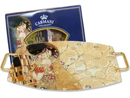 Talerz dekoracyjny - G. Klimt, Pocałunek (CARMANI)