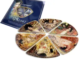 Talerz dekoracyjny (6 elementów) - G. Klimt (CARMANI)
