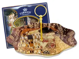 Talerz dekoracyjny - G. Klimt, Pocałunek (CARMANI)
