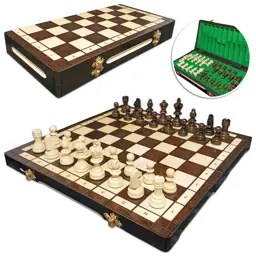 SZACHY DREWNIANE Olimpijskie Wypalane 35 x 35 cm PRODUCENT