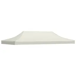 vidaXL Dach namiotu imprezowego, 3 x 6 m, kremowy