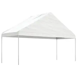 vidaXL Namiot ogrodowy z dachem, biały, 5,88x2,23x3,75 m, polietylen