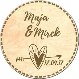 PODZIĘKOWANIE DLA GOŚCI ŚLUB, wesele MAGNES MK21