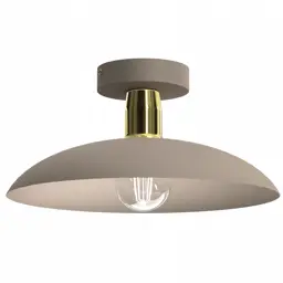 LAMPA WISZĄCA DUŻY KLOSZ E27 KASZMIR ZŁOTY METALOWA POLSKA LAMPA LED 30 CM
