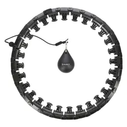 HHW12 PLUS SIZE HULA HOOP BLACK WITH WEIGHT HMS