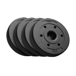 Obciążenie bitumiczne olimpijskie zestaw 4x5kg otwór 51mm do sztang Rebel