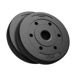 Obciążenie bitumiczne olimpijskie zestaw 2x10kg otwór 51mm do sztang Rebel