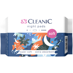 035596 HH Cleanic Soft Night Sanitary Pads 8 pcs (folia)