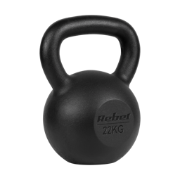Kettlebell żeliwny 22kg kettle hantel obciążenie odważnik do ćwiczeń Rebel
