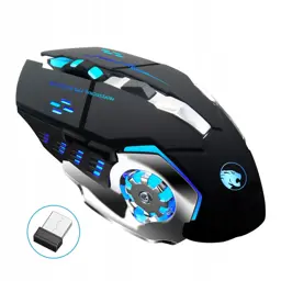 Myszka BEZPRZEWODOWA Mysz GAMINGOWA dla GRACZY Akumulatorowa podświetlana RGB LED Zenwire G8
