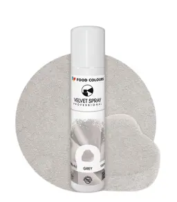 Zamsz w Sprayu Szary Food Colours Velvet 100 ml GREY