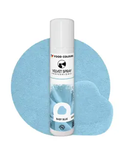 Zamsz w Sprayu Błekitny Food Colours Velvet 100 ml BABY BLUE