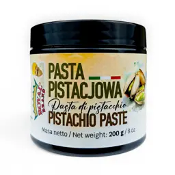 Pasta pistacjowa sycylijska włoska świeża idealny kolor pistacja 100% 200g