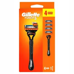 Maszynka do golenia na wkłady GILLETTE FUSION5 RĄCZKA + 4x wymienne ostrza  oryginalne