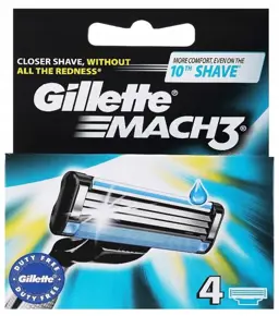 Wkłady do maszynki golenia Gillette Mach3 4 szt. ostrza wymienne zapasowe
