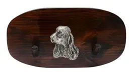 Cocker spaniel angielski - wieszak na akcesoria, wieszak z psem na medale, haczyki na klucze marki Art-Dog