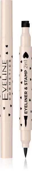 EVELINE Eyeliner & Stamp eyeliner ze stemplem w pisaku Serce