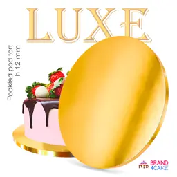 Cake Board Base Gold 28 cm 1,2 cm Cake Drum Thick Luxe Brand4Cake