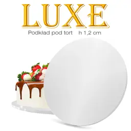 Cake Board Base White 25 cm 1,2 cm Cake Drum Thick Luxe Brand4Cake