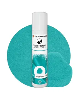 Zamsz w Sprayu TURKUSOWY Food Colours Velvet 100 ml Turquoise