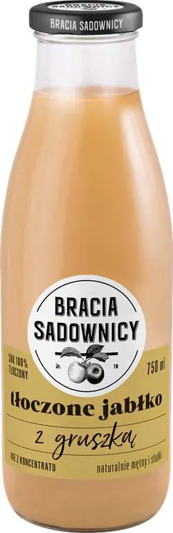 Bracia Sadownicy Tłoczone Jabłko z gruszką 750 ml