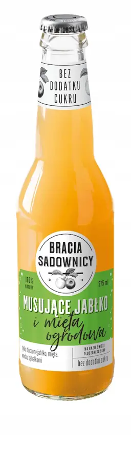 Bracia Sadownicy Napój musujące jabłko i mięta ogrodowa 275 ml