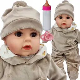 LALKA BOBAS MÓWI I ŚPIEWA PO POLSKU 45CM+SMOCZEK+BUTELKA_742