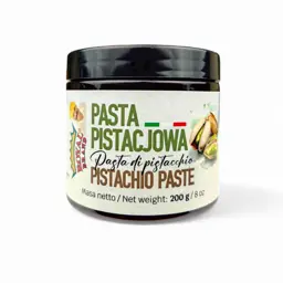 Pasta pistacjowa sycylijska włoska świeża naturalna pistacja 100% 200g