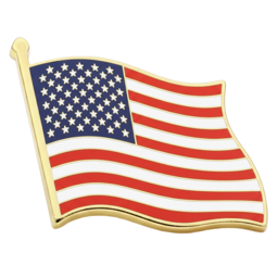 Przypinka flaga falująca USA
