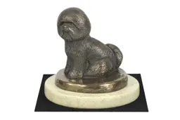 Bichon Frise, Tenerife Dog - statuetka psa, figurka sylwetki psa, trofeum na wystawę psów marki Art-Dog
