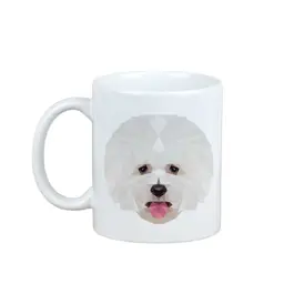 Bichon Frise, Tenerife Dog -kubek ze zdjęciem i napisem geometryczny pies Art-Dog