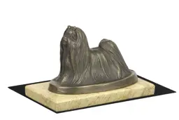 Maltańczyk, Bichon Maltiase, Maltese - statuetka psa, figurka sylwetki psa, trofeum na wystawę psów marki Art-Dog