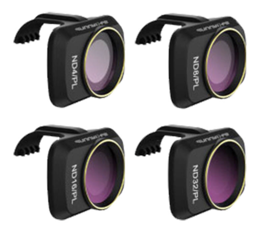 Zestaw 4 Filtrów z Etui Szare z Polaryzacją ND-PL 4 / 8 / 16 / 32 Sunnylife do DJI Mavic Mini / 2 / SE