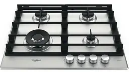 Płyta gazowa WHIRLPOOL AKWL628IXL MultiLevel Flame Palnik Wok podwójna korona 59cm iXelium